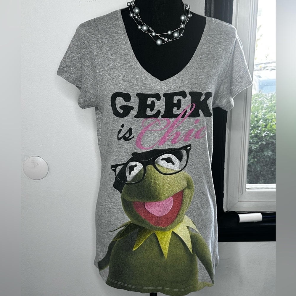 The Muppets Gray Kermit Graphic Tee - Picture 3 of 12